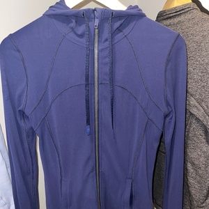 Lululemon Hooded Define Jacket (Color: Night Sea, Size: 8)